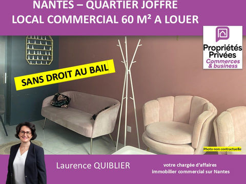 44000 NANTES - PROCHE CATHEDRALE - LOCAL COMMERCIAL 60 M&sup2; A LOUER 1500 44000 Nantes