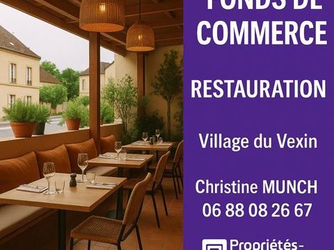 VEXIN PROCHE PONTOISE - BEAU RESTAURANT AVEC TERRASSE ET APPARTEMENT 195000 95300 Pontoise