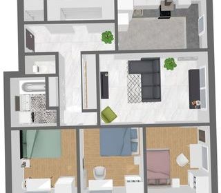  Appartement � louer 4 pi�ces 77 m�