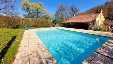   Maison au centre du village d'Allas-Les-Mines, 77 m�, 4 pi�ces, 3 chambres, Piscine Maison - 4 pi�ce(s) - 77 m�