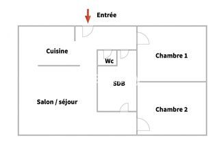  Appartement � vendre 3 pi�ces 64 m�