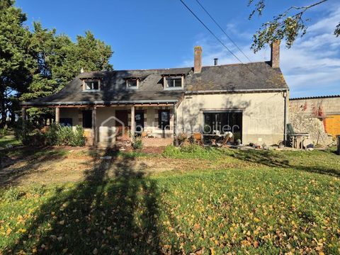   Long�re avec pr�s de 5 hectares � prairie, bois, potentiel � secteur Sud Sarthe / Nord Touraine Maison - 4 pi�ce(s) - 123 m�