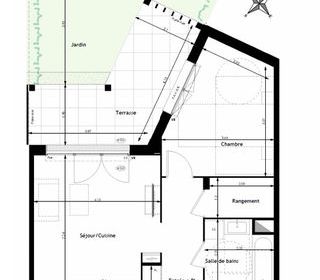  Appartement � vendre 2 pi�ces 49 m�