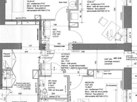 TENAY - CABINET A LOUER 372 01230 Tenay