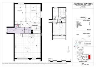  Appartement � vendre 3 pi�ces 69 m�