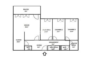  Appartement � vendre 4 pi�ces 85 m�