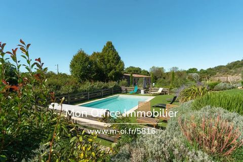   R�f�rence : 5816-SJO. - La Verdi�re (83560)- Villa enti�rement r�nov�e- 3111m2 - piscine sel 8X4- 2 annexes de 50m2 dont 1 garag Villa - 4 pi�ce(s) - 124 m�