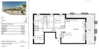  Appartement � vendre 4 pi�ces 103 m�