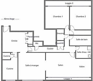 Appartement � vendre 4 pi�ces 124 m�