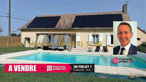   Long�re de plain - pied  r�nov�e 7 pi�ces de 126 m2 avec sa piscine et son superbe terrain ext�rieur � 10 mn de Le Mans secteur Maison - 7 pi�ce(s) - 126 m�
