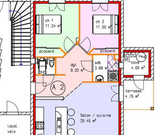  Appartement � vendre 3 pi�ces 61 m�