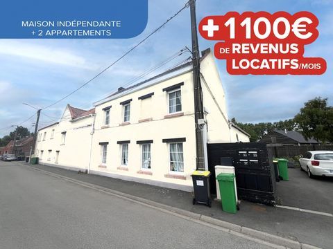   En exclusivit�, Ennevelin maison de 136 m2, 7 pi�ces, cours & jardin, 187 m2 de d�pendances et 2 F2 attenants de 35 et 46 m2. Re Maison - 7 pi�ce(s) - 136 m�