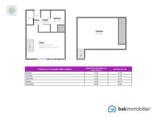  Appartement � vendre 1 pi�ce 25 m�