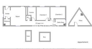  Appartement � vendre 3 pi�ces 67 m�