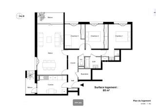  Appartement � vendre 5 pi�ces 85 m�