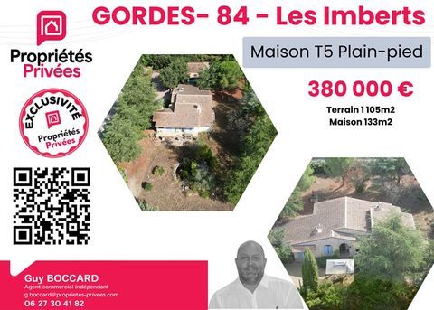   Maison Gordes Les Imberts de 133 m2 - Terrain 1 105m2 Maison - 7 pi�ce(s) - 133 m�