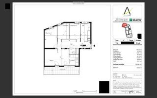  Appartement � vendre 4 pi�ces 80 m�