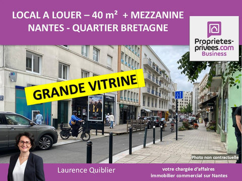 44000 NANTES - LOCAL COMMERCIAL A LOUER - QUARTIER BRETAGNE 1880 44000 Nantes