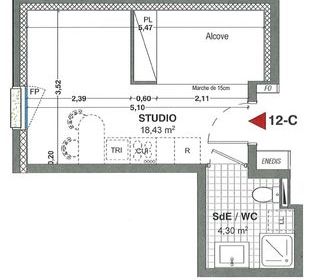  Appartement � vendre 1 pi�ce 23 m�