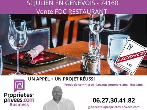 Fonds de commerce Restaurant Saint Julien En Genevois 462000 74160 Saint julien en genevois