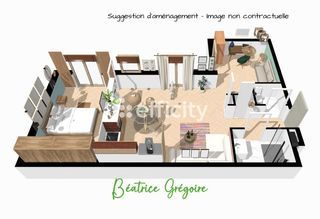  Appartement � vendre 3 pi�ces 58 m�