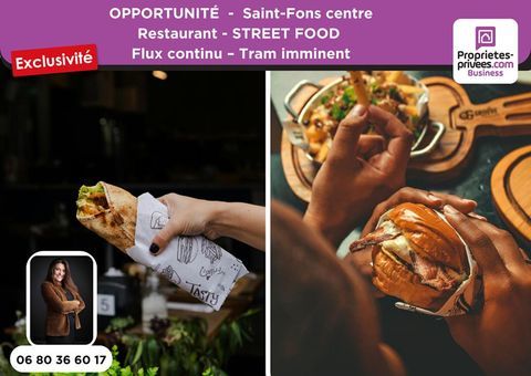 SAINT-FONS CENTRE - Restaurant Street food 40 m&sup2;  - Flux accru 99000 69190 Saint fons