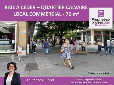 44000 NANTES - BAIL A CEDER 76 m² GRANDE VITRINE QUARTIER CALVAIRE 50400 44000 Nantes
