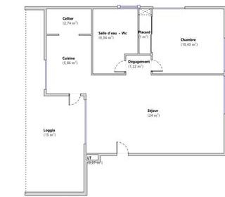  Appartement � vendre 2 pi�ces 52 m�