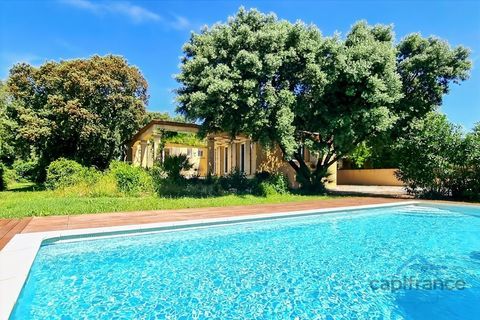   Villa de plain-pied de 156m� avec 6 pi�ces + une d�pendance - Jardin arbor�, Piscine Maison - 6 pi�ce(s) - 156 m�