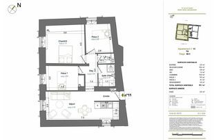  Appartement � vendre 4 pi�ces 65 m�