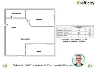  Appartement � vendre 2 pi�ces 48 m�