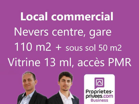 NEVERS - LOCAL COMMERCIAL, BUREAUX, GRANDE VITRINE 99000 58000 Nevers