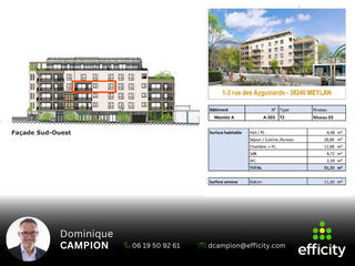  Appartement � vendre 2 pi�ces 51 m�