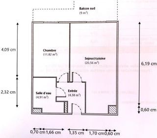  Appartement � vendre 2 pi�ces 42 m�