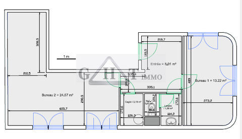 BUREAUX 51 M&sup2; PARC VOLTA 1338 94140 Alfortville