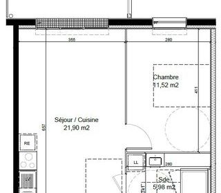  Appartement � louer 2 pi�ces 40 m�