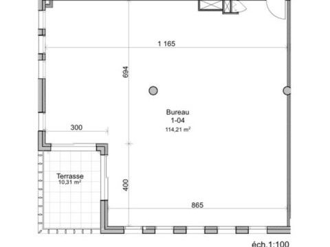 Local/bureau LOCATION Bureau 145m&sup2;  Montpellier Nord proche Zone Eurom&eacute;decine 2115 34000 Montpellier