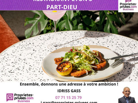 69003 LYON -  Restaurant 94 COUVERTS , TERRASSE PART-DIEU-  140 m&sup2; 165000 69003 Lyon