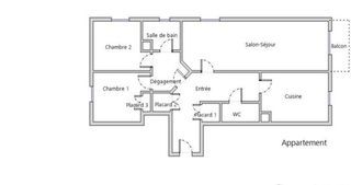  Appartement � vendre 3 pi�ces 63 m�