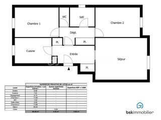  Appartement � vendre 3 pi�ces 68 m�