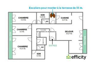  Appartement � vendre 4 pi�ces 110 m�