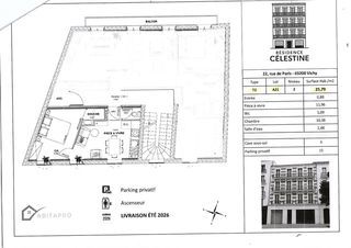  Appartement � vendre 2 pi�ces 26 m�