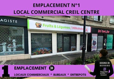 EMPLACEMENT RARE À CREIL  - LOCAL COMMERCIAL 58 m² 1600 60100 Creil