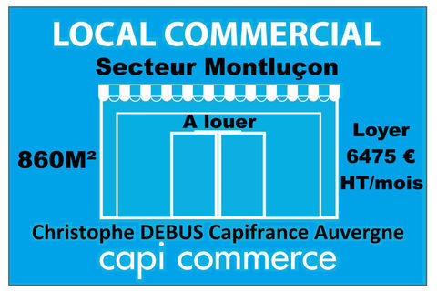 A louer local commercial, industriel, artisanal sur MONTLUCON (03100) ALLIER 6475 03100 Montlucon