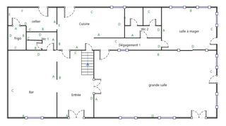  Immeuble � vendre 14 pi�ces 500 m�