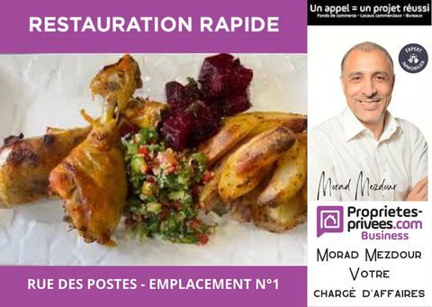 LILLE RUE DES POSTES -  EMPLACEMENT N&deg;1 - RESTAURANT RAPIDE 152000 59000 Lille