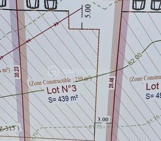  Terrain � vendre 439 m�