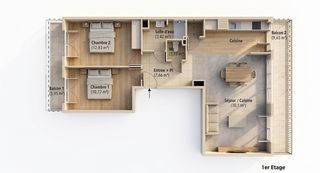  Appartement � vendre 3 pi�ces 65 m�