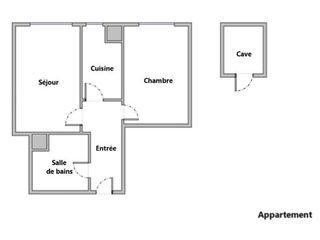  Appartement � vendre 2 pi�ces 43 m�