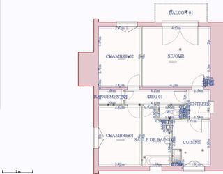  Appartement � louer 3 pi�ces 65 m�